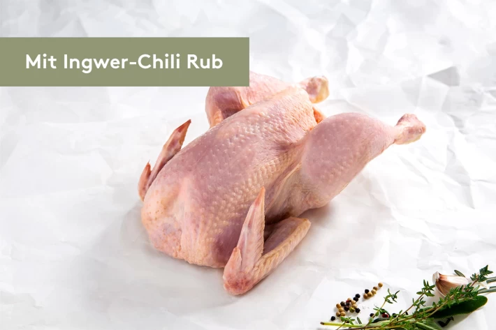 Ganzes mariniertes Huhn