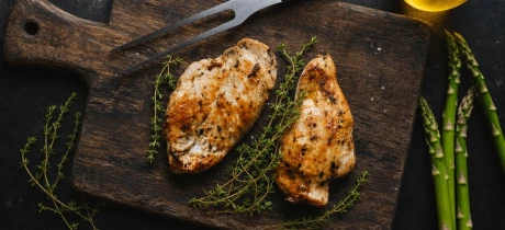 Hühnerbrust mit Haut braten