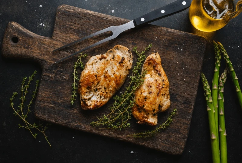 Hühnerbrust mit Haut braten