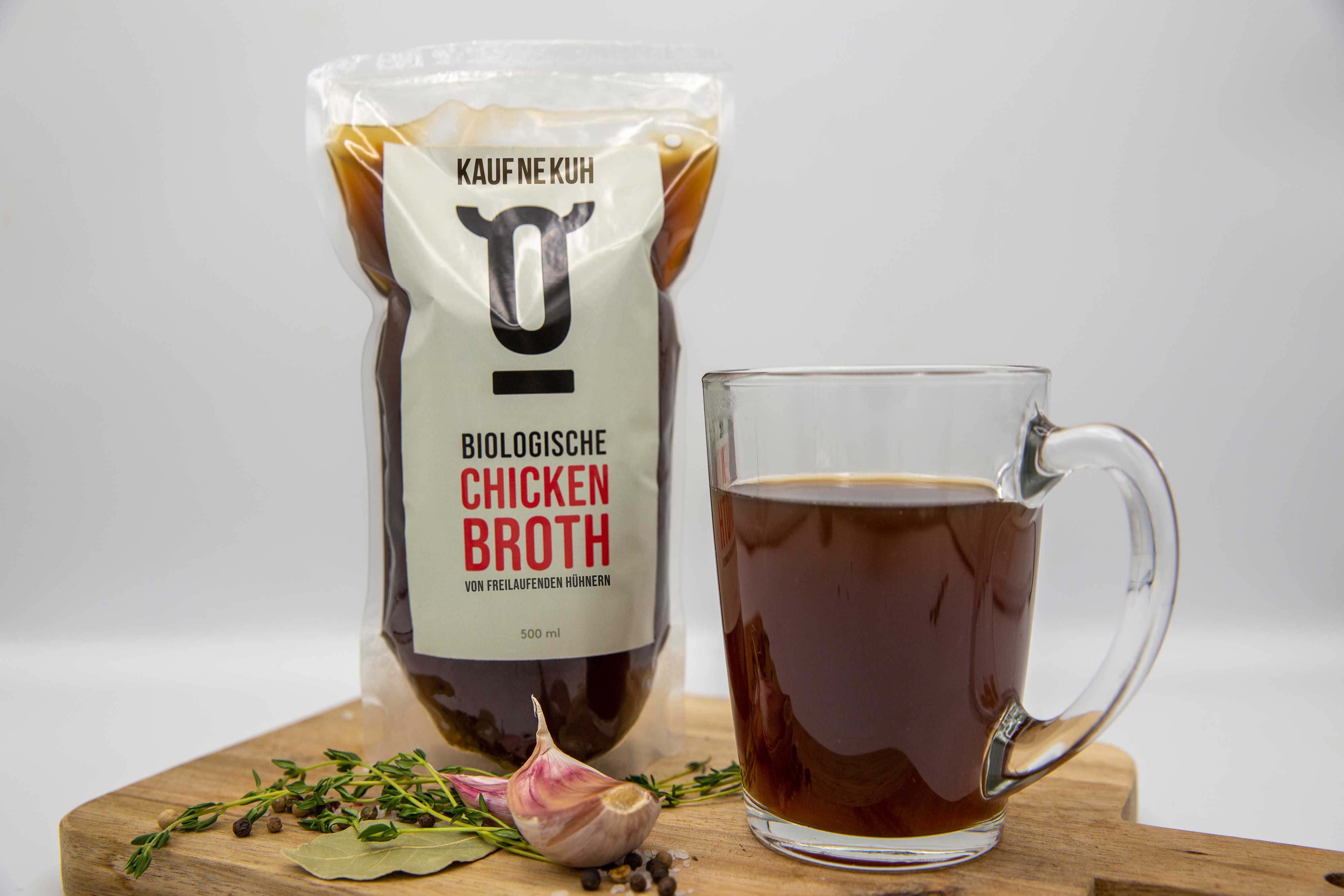 Bio Chicken Broth vom Weidehuhn | Kaufnekuh