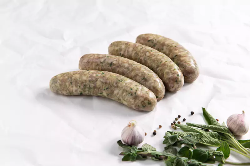Frische Kräuterbratwürste