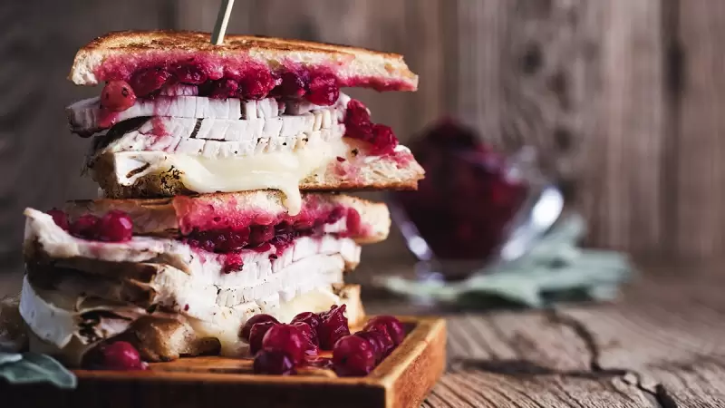 Grilled-Cheese Sandwich mit Pute oder Gans