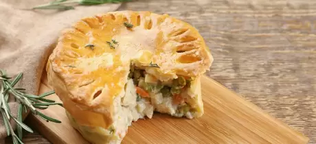 Hühnerschenkel Pie