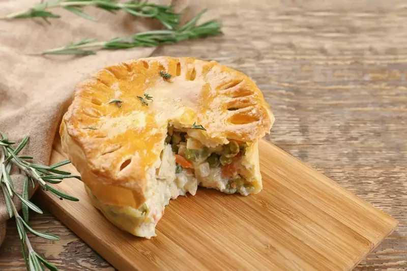Hühnerschenkel Pie