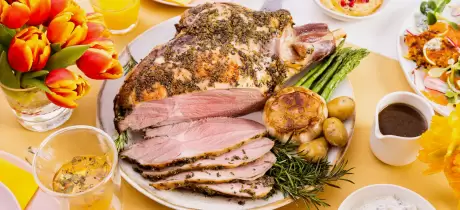 Lammkeule mit Knoblauch und Rosmarin