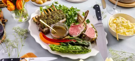 Lammrack mit Kräuterkruste