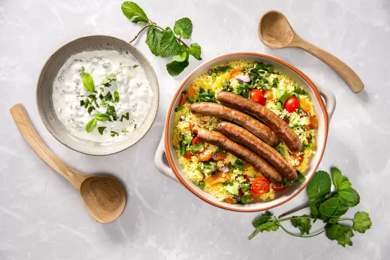 Couscous mit Merguez & getrockneten Aprikosen