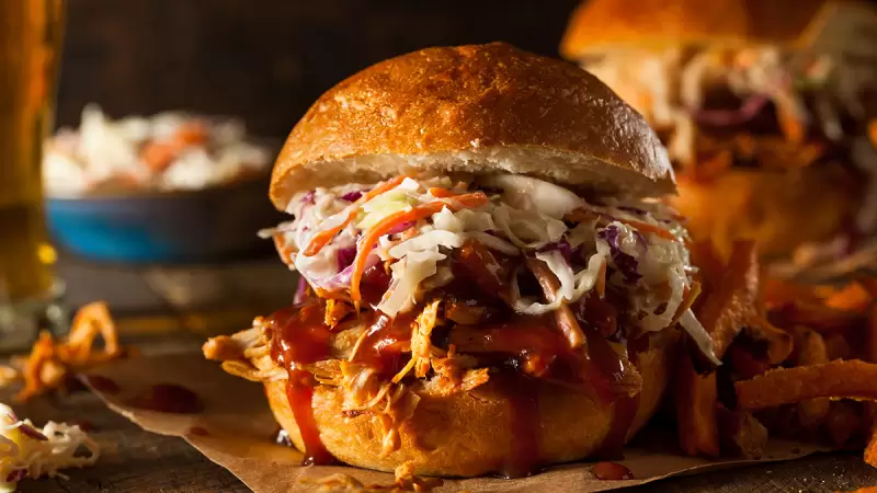 Pulled Goose Burger