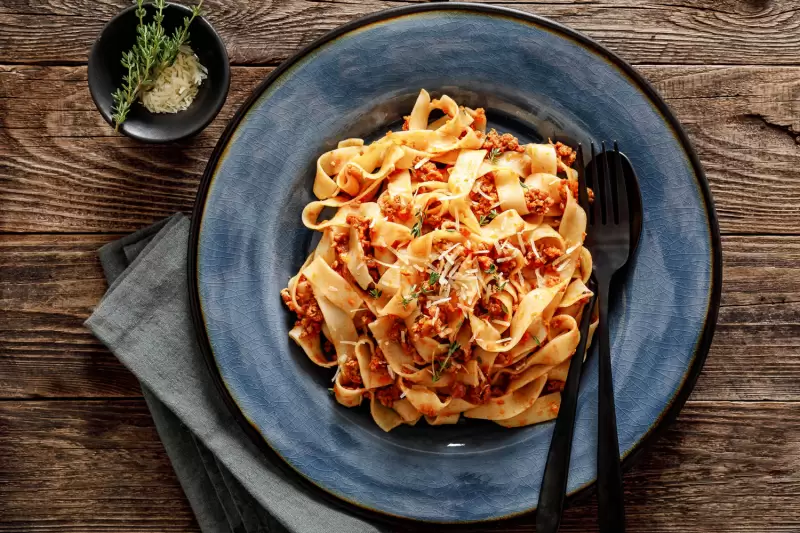 Langsam eingekochte Bolognesesauce